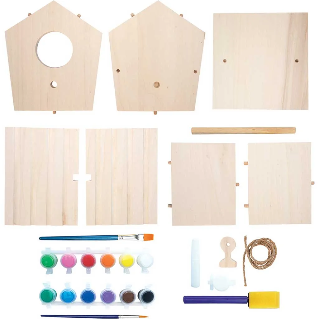 Mindware Make Your Own Birdhouse Kit for Kids