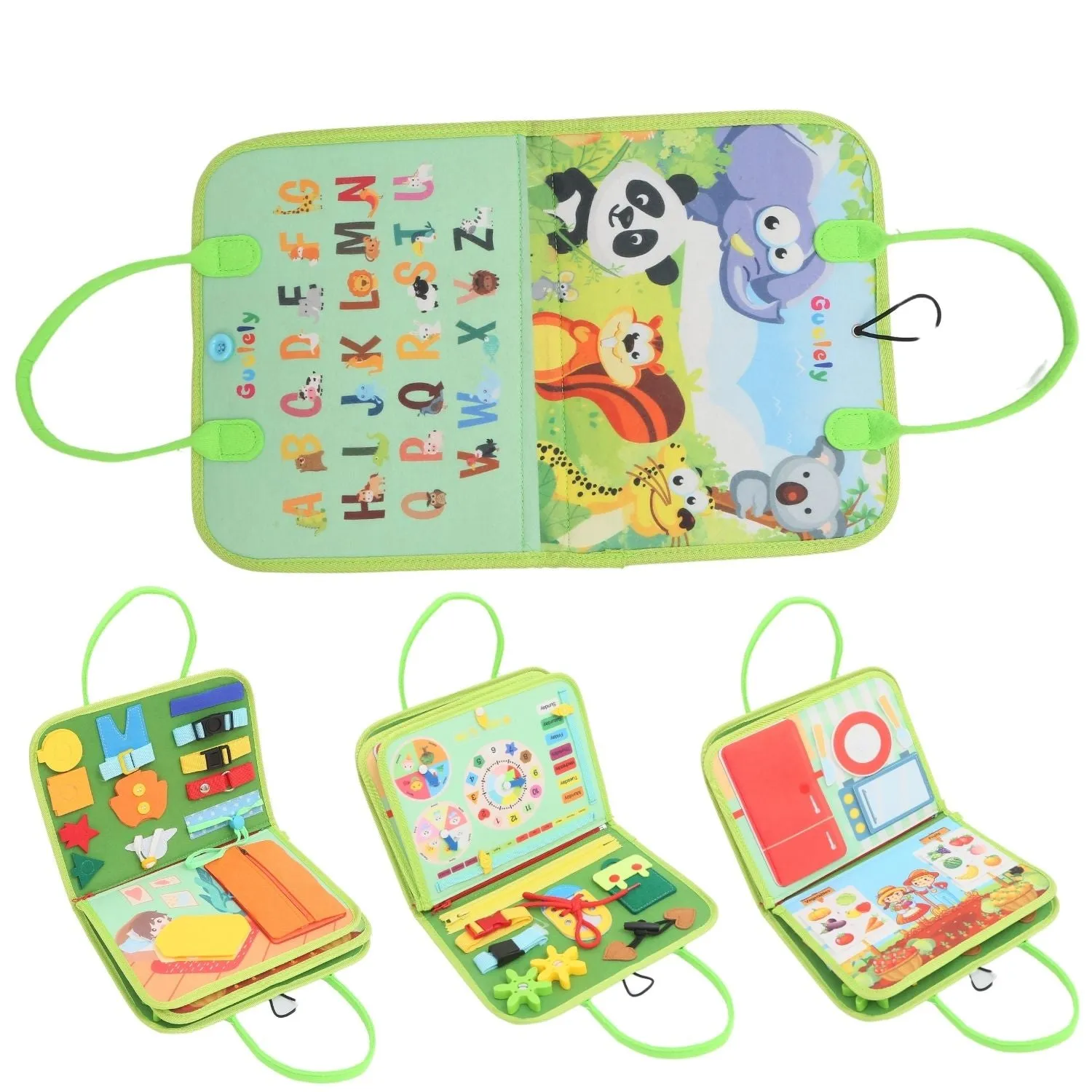 Multiuse Kids Busy Board with Drawing Set - Gominimo