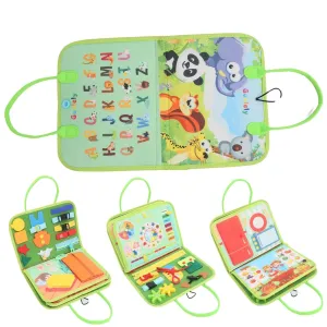 Multiuse Kids Busy Board with Drawing Set - Gominimo