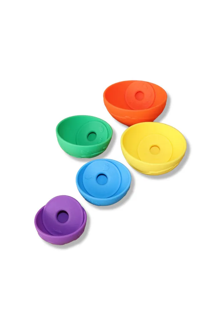 Ocean Stacking Cups Pack of 5 - Rainbow Bright