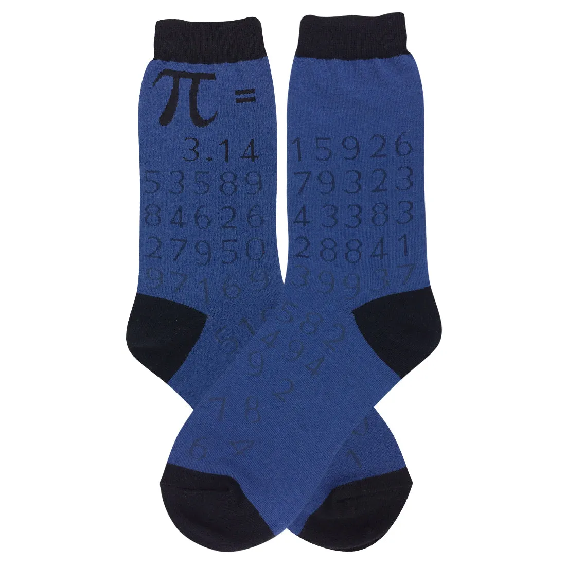 Pi (Blue) Men's Crew Socks