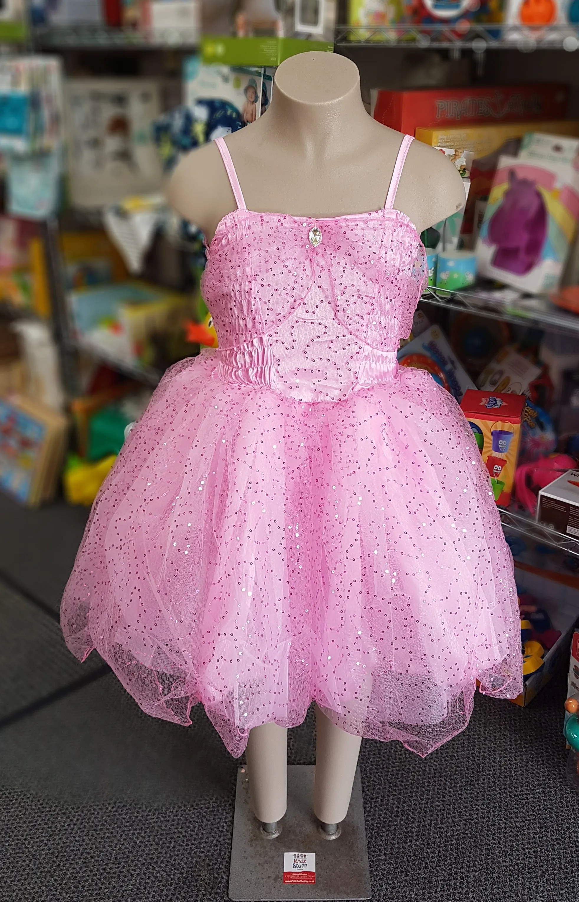 Pink Glitter Dress - Large