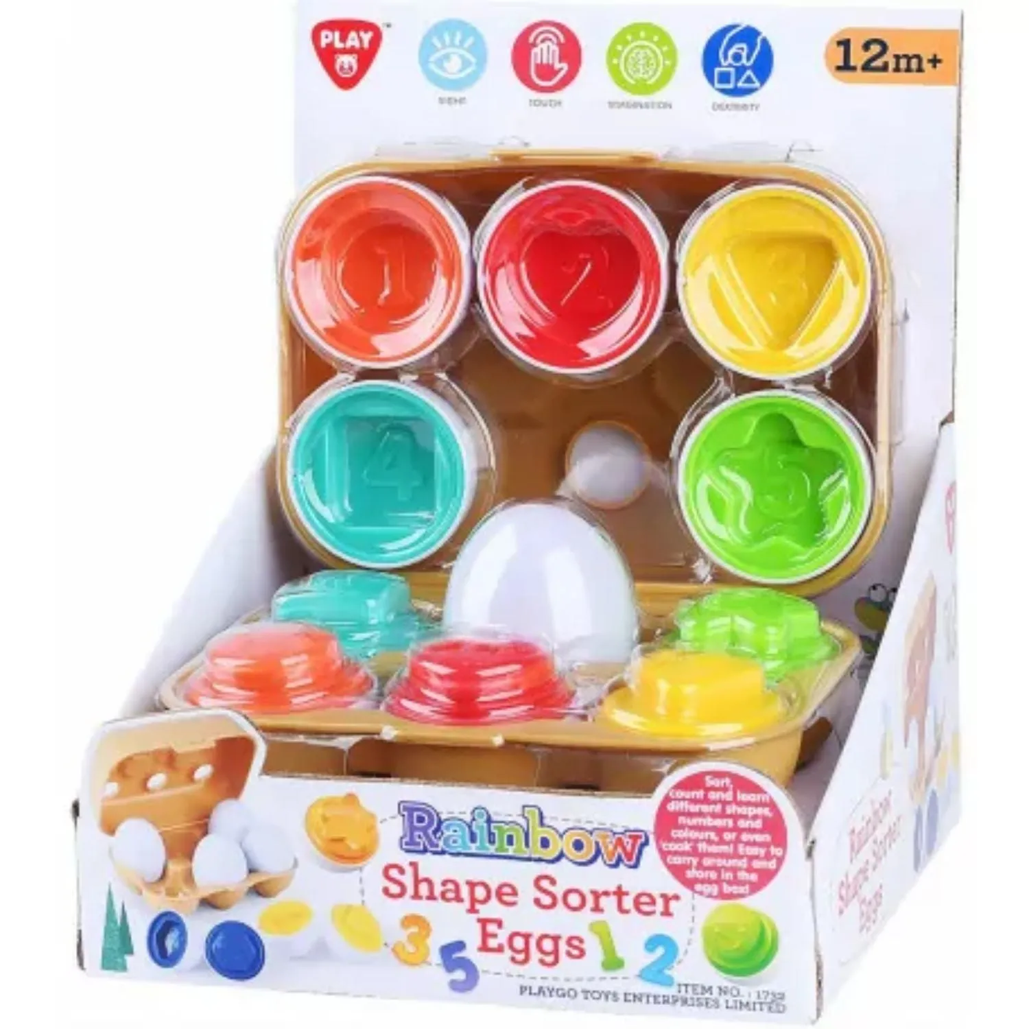 Playgo Toys Rainbow Shape Sorting Eggs