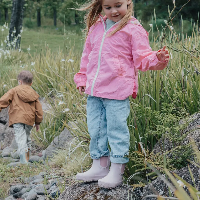 Pretty Brave Puddle Boot Ankle Rainboot Blush Pink