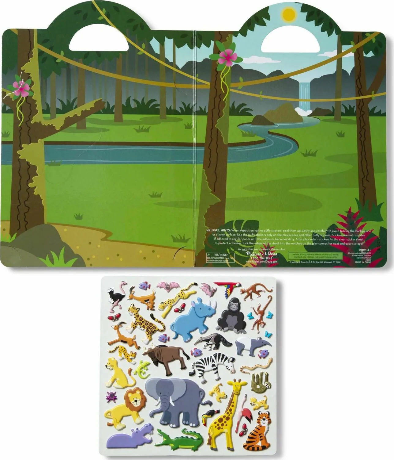 Puffy Sticker Safari Play Set