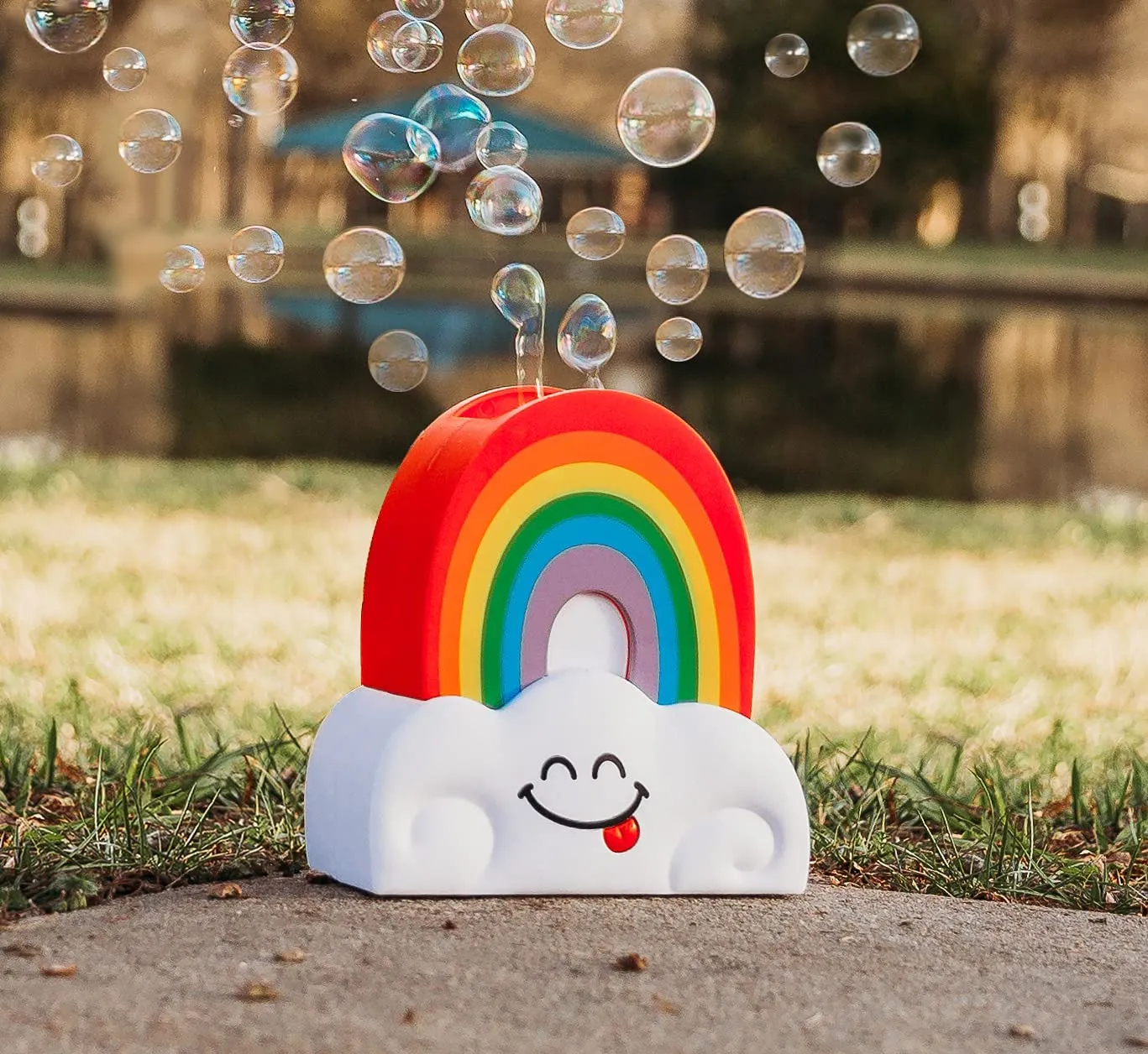 Rainbow Bubble Machine