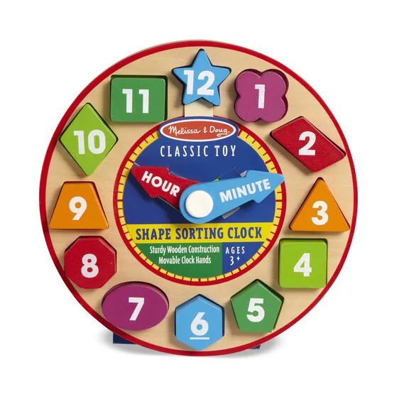 Shape Sorting clock