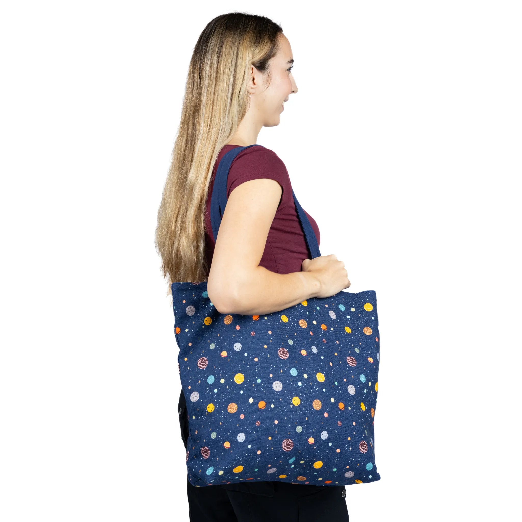 Space Exploration Reversible Canvas Tote Bag