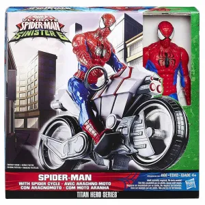 Ultimate Spider-Man vs. The Sinister Six: Titan Hero Series Spider-Man with Spider Cycle