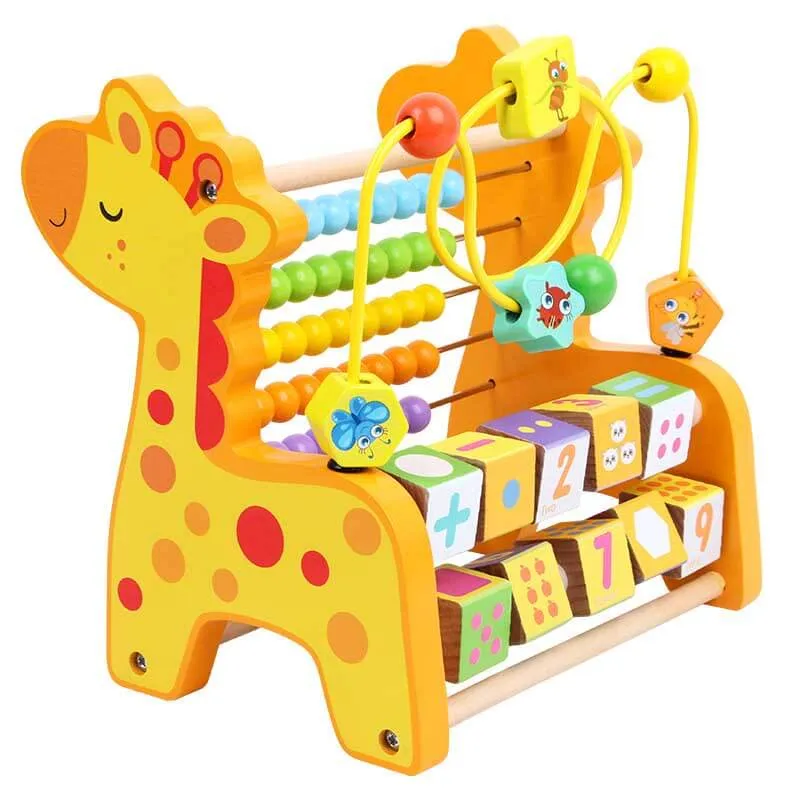 Wooden Early Learning Giraffe Calculator